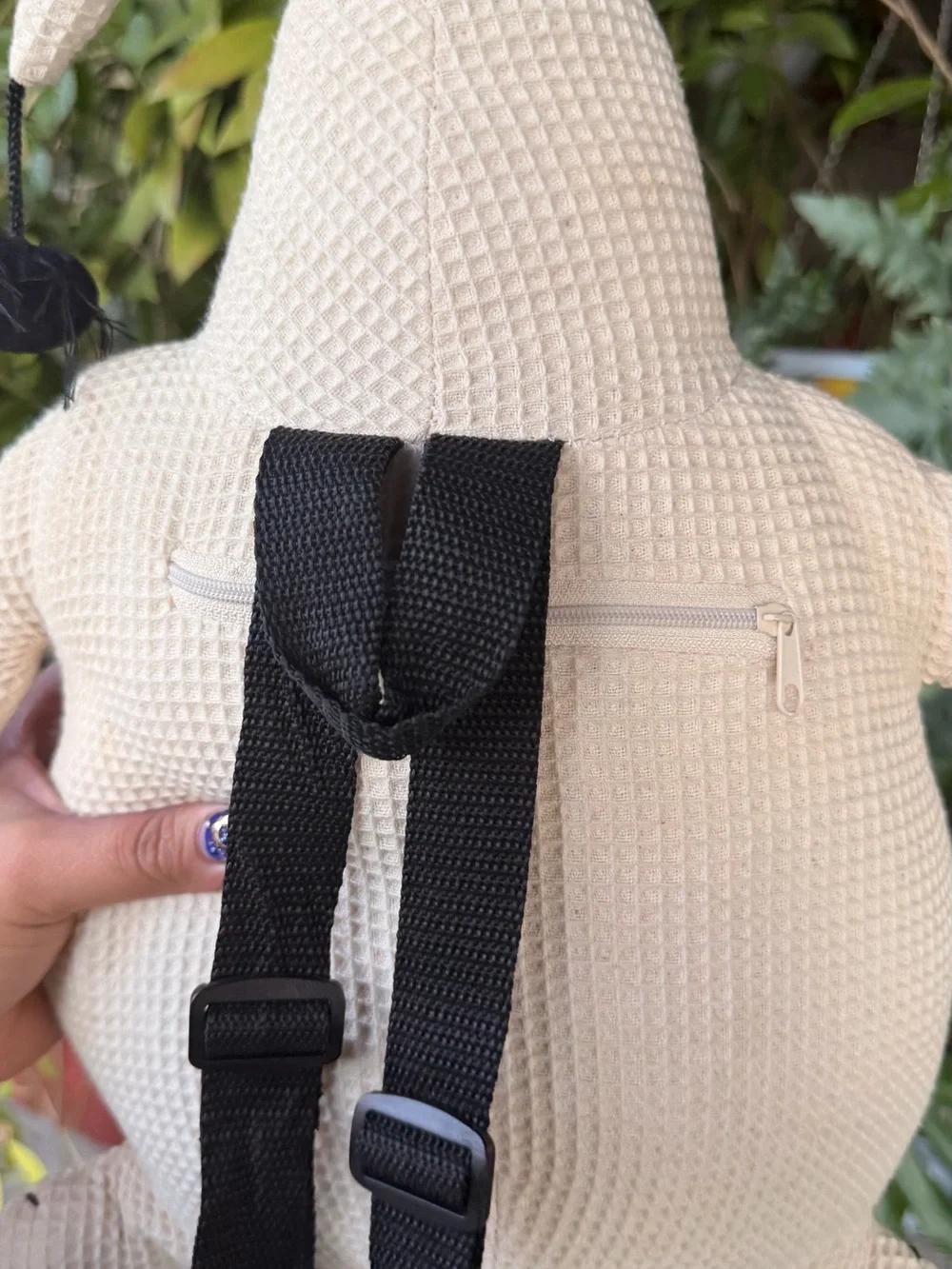 Cream NBC Halloween Oogie Boogie Plush Backpack